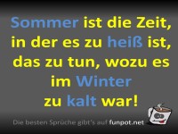 Sommer und Winter - Ein lustiger Kontrast