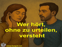 Wer h�rt, ohne zu urteilen, versteht