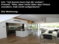 Es ist nicht aufgeräumt