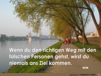 Wenn du den richtigen Weg