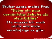 Lieber ein paar vernuenftige Schuhe