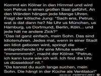 kommt ein K�lner in den Himmel........