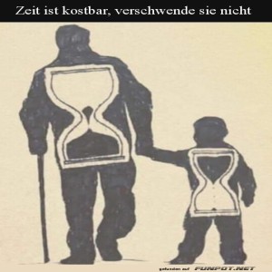 herz-Bild: Zeit ist kostbar