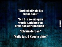 Lustiges Gespr�ch �ber Eiscreme