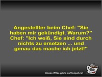 Angestellter beim Chef