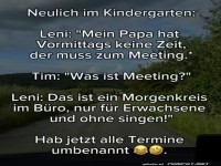 Kindergarten-Weisheit: Meeting erkl�rt!