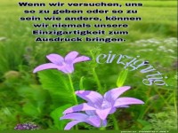 einzigartig, wenn wir versuchen