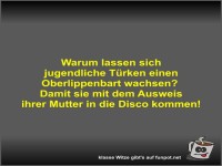 Warum lassen sich jugendliche T�rken einen Oberlippenbart...