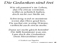 die gedanken sind frei