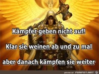 Kaempfer geben nicht auf