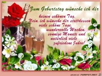 Zum Geburtstag wnsche ich dir
