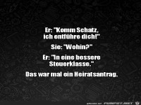 Lustiger Heiratsantrag