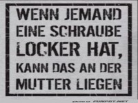 Witz ber eine lockere Schraube