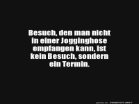 Besuch in Jogginghose