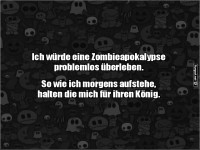 Knig der Zombies beim Aufstehen