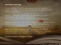 Gedicht - Entspannung