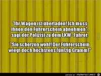 Ihr Wagen ist berladen!......