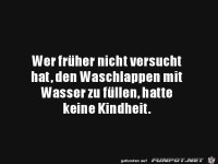 Waschlappen f�llen