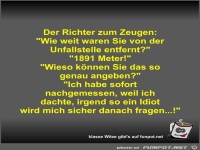 Der Richter zum Zeugen