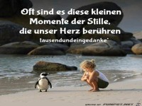 Oft sind es diese Momente der Stille