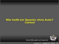 Wie heit ein Spanier ohne Auto?
