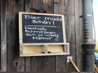 Bier macht schön