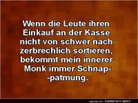 Der innere Monk beim Einkaufen