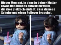 Lustiger Moment der Kinderlogik