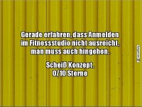 Erkenntnis �ber Fitnessstudio-Anmeldungen