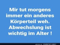 Morgendliche Wehwehchen-Variation