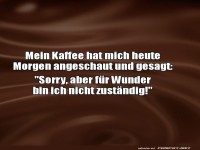 Kaffee mit Realitätsschock