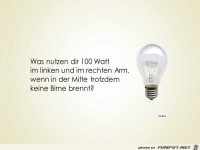 Was nutzen dir 100 Watt