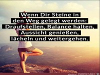 Wenn Dir Steine in den Weg gelegt werden...