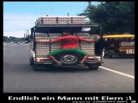 endlich ein Mann mit Eiern