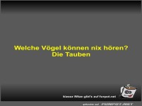 Welche V�gel k�nnen nix h�ren?