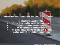 Typische Baustellen in Deutschland erkl�rt