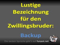 Zwillingshumor: Der Backup-Bruder