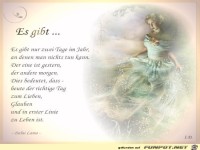 es gibt nur zwei Tage