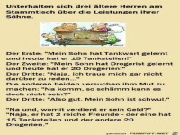 Drei �ltere Herren am Stammtisch