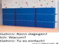 Spring gegen die Matte