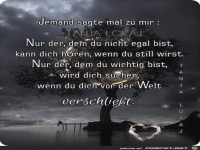 Jemand sagt mal zu mir