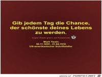 Gib jedem Tag die Chance