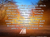 K�mmere dich gut um dich