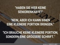 Humorvolles Gespr�ch �ber Seniorenkarten