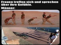 Mnner stellen Spa mit Schatten dar