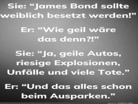 Humorvolle Diskussion über weiblichen James Bond