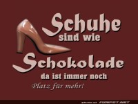 Schoko-Schuh-Sucht: Immer Platz fr mehr!