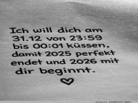 Neujahrs-Kuss: Der Countdown l�uft!