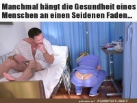 Die Gesundheit h�ngt am seidenen Faden