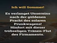 Sommersehnsucht auf lustige Weise